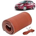 KINGSWAY PU Leatherite Car Steering Cover Sewable
