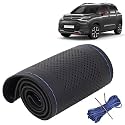 KINGSWAY PU Leatherite Car Steering Cover Sewable