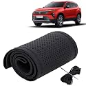 KINGSWAY PU Leatherite Car Steering Cover Sewable
