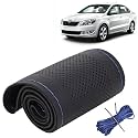 KINGSWAY PU Leatherite Car Steering Cover Sewable