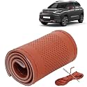 KINGSWAY PU Leatherite Car Steering Cover Sewable