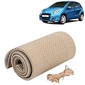 KINGSWAY PU Leatherite Car Steering Cover Sewable