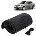KINGSWAY PU Leatherite Car Steering Cover Sewable