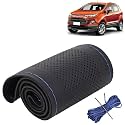 KINGSWAY PU Leatherite Car Steering Cover Sewable