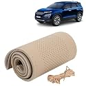 KINGSWAY PU Leatherite Car Steering Cover Sewable