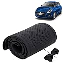 KINGSWAY PU Leatherite Car Steering Cover Sewable