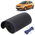 KINGSWAY PU Leatherite Car Steering Cover Sewable