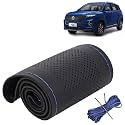 KINGSWAY PU Leatherite Car Steering Cover Sewable