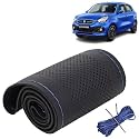 KINGSWAY PU Leatherite Car Steering Cover Sewable