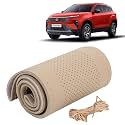 KINGSWAY PU Leatherite Car Steering Cover Sewable