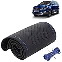 KINGSWAY PU Leatherite Car Steering Cover Sewable