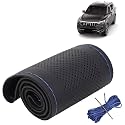 KINGSWAY PU Leatherite Car Steering Cover Sewable