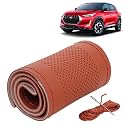 KINGSWAY PU Leatherite Car Steering Cover Sewable