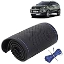 KINGSWAY PU Leatherite Car Steering Cover Sewable