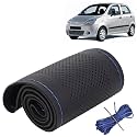 KINGSWAY PU Leatherite Car Steering Cover Sewable