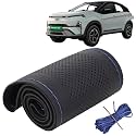 KINGSWAY PU Leatherite Car Steering Cover Sewable