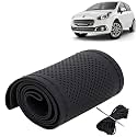 KINGSWAY PU Leatherite Car Steering Cover Sewable