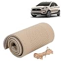 KINGSWAY PU Leatherite Car Steering Cover Sewable