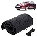KINGSWAY PU Leatherite Car Steering Cover Sewable