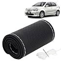 KINGSWAY PU Leatherite Car Steering Cover Sewable