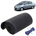 KINGSWAY PU Leatherite Car Steering Cover Sewable