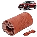 KINGSWAY PU Leatherite Car Steering Cover Sewable