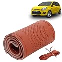 KINGSWAY PU Leatherite Car Steering Cover Sewable