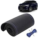KINGSWAY PU Leatherite Car Steering Cover Sewable