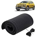 KINGSWAY PU Leatherite Car Steering Cover Sewable