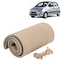 KINGSWAY PU Leatherite Car Steering Cover Sewable