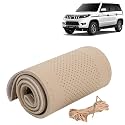 KINGSWAY PU Leatherite Car Steering Cover Sewable