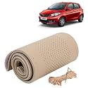 KINGSWAY PU Leatherite Car Steering Cover Sewable