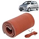 KINGSWAY PU Leatherite Car Steering Cover Sewable