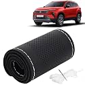 KINGSWAY PU Leatherite Car Steering Cover Sewable