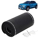 KINGSWAY PU Leatherite Car Steering Cover Sewable