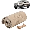 KINGSWAY PU Leatherite Car Steering Cover Sewable