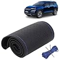 KINGSWAY PU Leatherite Car Steering Cover Sewable