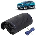 KINGSWAY PU Leatherite Car Steering Cover Sewable
