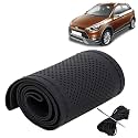 KINGSWAY PU Leatherite Car Steering Cover Sewable