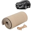 KINGSWAY PU Leatherite Car Steering Cover Sewable