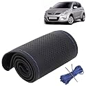 KINGSWAY PU Leatherite Car Steering Cover Sewable