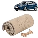 KINGSWAY PU Leatherite Car Steering Cover Sewable