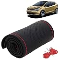 KINGSWAY PU Leatherite Car Steering Cover Sewable