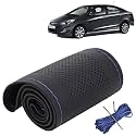 KINGSWAY PU Leatherite Car Steering Cover Sewable