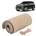 KINGSWAY PU Leatherite Car Steering Cover Sewable
