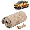 KINGSWAY PU Leatherite Car Steering Cover Sewable