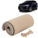 KINGSWAY PU Leatherite Car Steering Cover Sewable