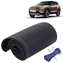 KINGSWAY PU Leatherite Car Steering Cover Sewable