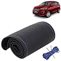 KINGSWAY PU Leatherite Car Steering Cover Sewable