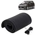 KINGSWAY PU Leatherite Car Steering Cover Sewable